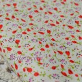 Ткань хлопок в мелкий красный цветочек