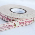 Лента хлопковая с надписью Merry Christmas, 1 м