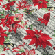 Американский хлопок Рождественская птица Кардинал и Пуансеттия (Poinsettia)