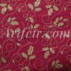 Хлопок бордового цвета с золотым остролистом Joann Fabric
