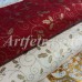 Хлопок золотой остролист на темно-красном Joann Fabric