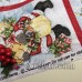 Новогодняя ткань Санта - Клаус Снеговик Рождество