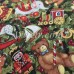 Хлопок с новогодними мотивами для пэчворка, рукоделия Мишки