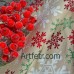 Бежевая ткань ажурные снежинки 