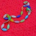  Снежинки на красном фоне с глиттером