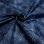 Синяя блестящая ткань хлопок глиттер