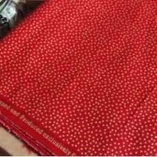 Красный хлопок в мелкую золотую точку Joann Fabric