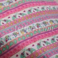 Хлопковая ткань Elephants Pink Dream